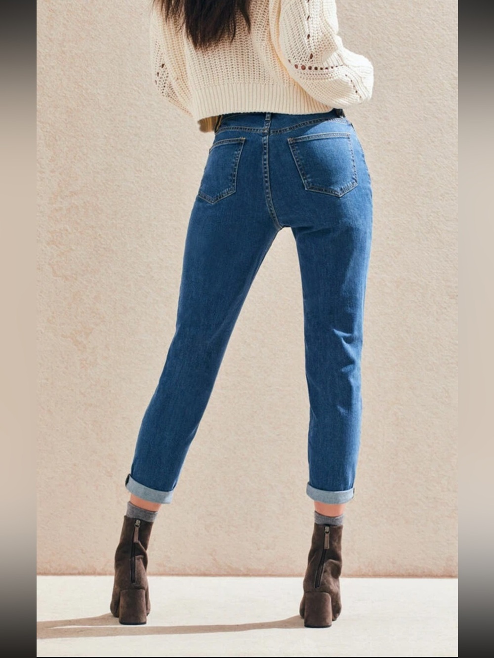Pacsun Mom Jeans Womens Blue Denim Pants Bottoms Medium Wash Relaxed Casual 26